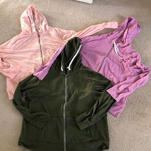 Three old navy zip up hoodies